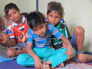 çocuklar için eğitim Jaipur, Hindistan merkezinde ziyaret