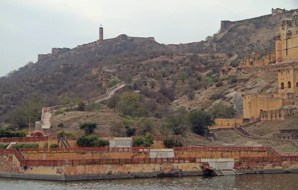 Amer Fort is principal tourist attraction in the Jaipur area — Stock Photo, Image