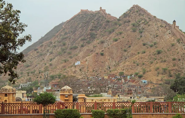 Amer Fort fő turisztikai attrakciója a Jaipur területen — Stock Fotó