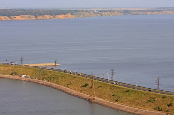 Ponte Imperiale sul Volga a Ulyanovsk — Foto Stock