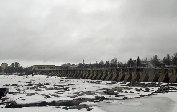 Přehrady, vodní elektrárny v Oulu — Stock fotografie