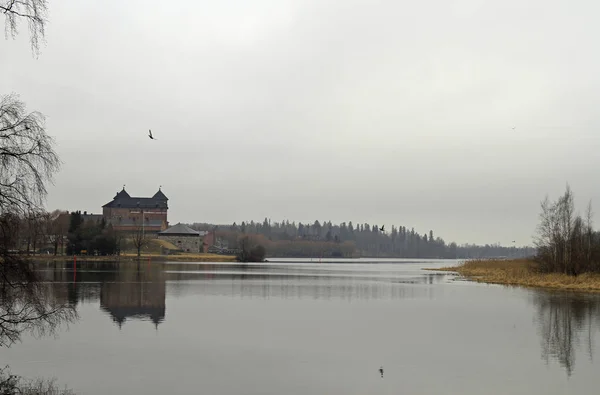 Castillo medieval en la ciudad de Hameenlinna — Foto de Stock