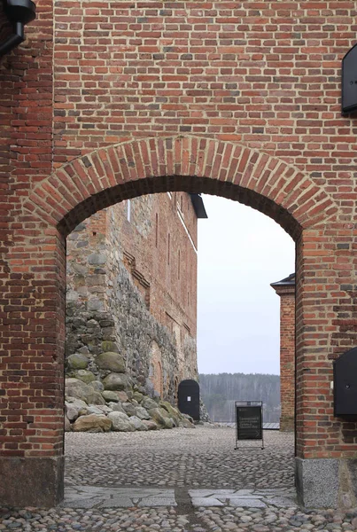 Hameenlinna의 도시에서 중세 성 — 스톡 사진