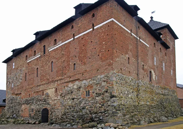 Castelo medieval na cidade de Hameenlinna — Fotografia de Stock