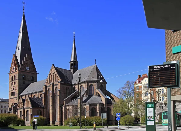 Kościół Świętego Piotra w Malmo — Zdjęcie stockowe