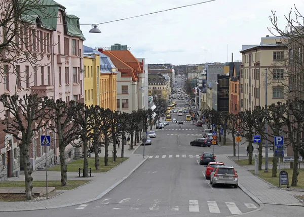 Straße im Zentrum von Turku, Finnland — Stockfoto