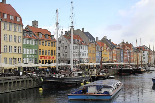 Περιοχή Nyhavn είναι ένα από το πιο διάσημο ορόσημο, Κοπεγχάγη — Φωτογραφία Αρχείου