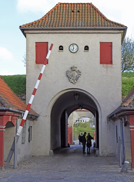 Innerlijke zuidelijke poort van Kastellet fort — Stockfoto