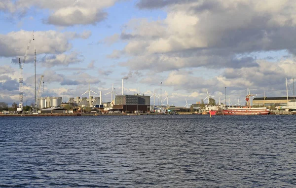 Construções industriais em Copenhaga, Dinamarca — Fotografia de Stock