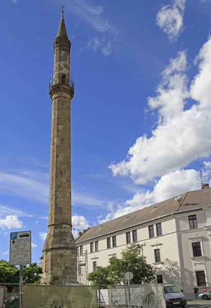 Antiguo minarete turco en Eger — Foto de Stock