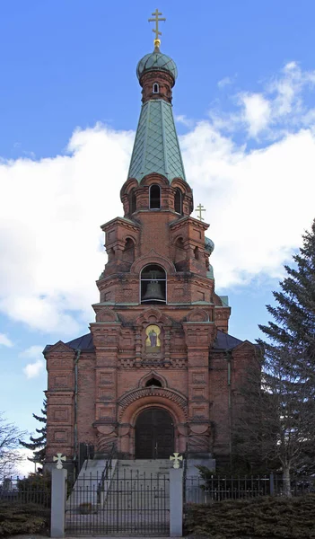 Szent Alexander Nevski ortodox egyház Tampere — Stock Fotó
