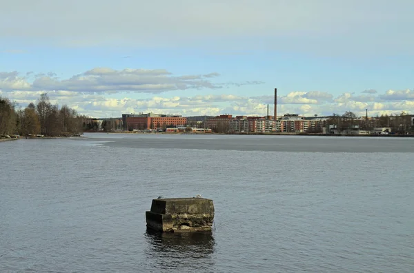 Tampere, Finlandiya için göl Pyhajarvi — Stok fotoğraf