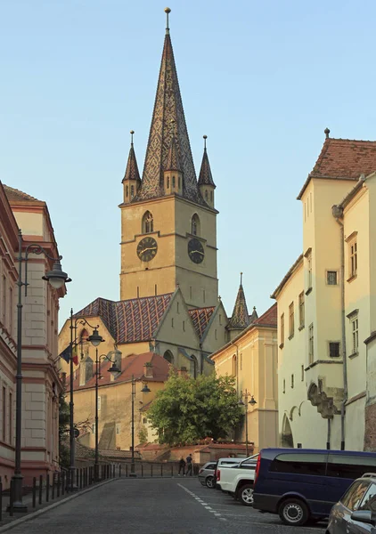 Evangelical Cathedral of Saint Mary in Sibiu — Stock Photo, Image