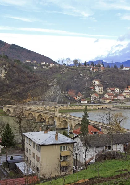 Μεχμέτ πασά Sokolovic γέφυρα σε Βίσεγκραντ — Φωτογραφία Αρχείου