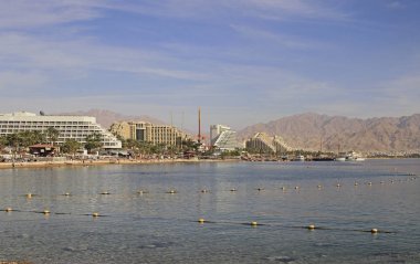 Şehir Kızıldeniz üzerinde bulunan Eilat Sahili