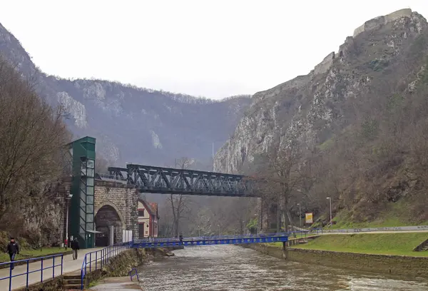 Bro över floden detinja i Užice — Stockfoto