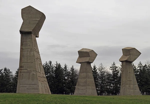 Monumento sul luogo dell'esecuzione a Nis, Serbia — Foto Stock