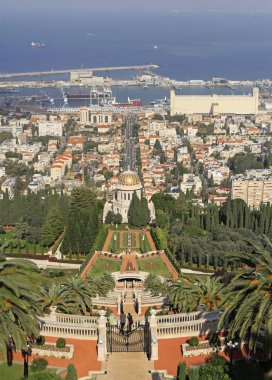 Şehir Haifa Üstten Görünüm