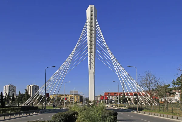 Millenium bridge w Podgorica, Czarnogóra — Zdjęcie stockowe