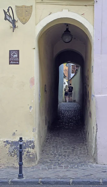 Romanya 'nın Brasov kentinde Strada Sforii — Stok fotoğraf