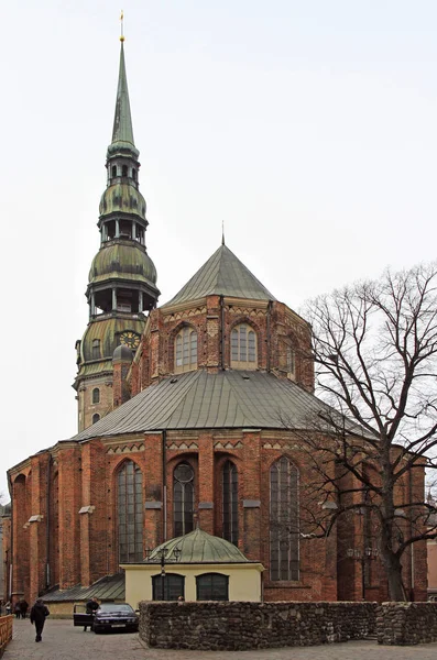 在拉脱维亚首都里加，圣彼得教堂 — 图库照片