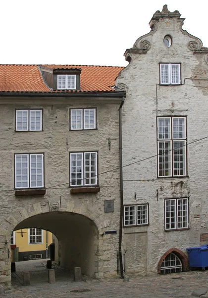 La puerta sueca es un hito en la ciudad vieja de Riga — Foto de Stock