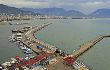 Alanya Limanı doğal deniz manzarası