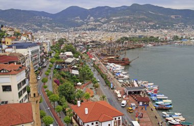 Alanya Limanı doğal deniz manzarası