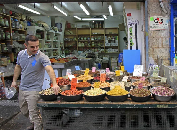 Machane Yehuda Market i Jerusalem, Israel — Stockfoto
