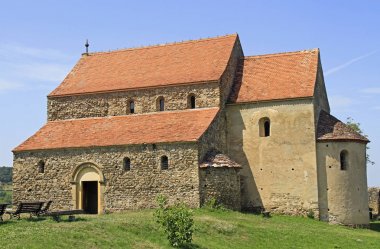 Rock hill Cisnadioara üstüne müstahkem Ortaçağ kilise