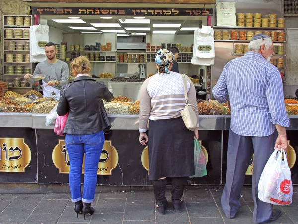 Machane Yehuda Market w Jerozolimie, Izrael — Zdjęcie stockowe