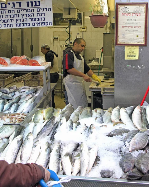 Machane Yehuda markt in Jeruzalem, Israël — Stockfoto