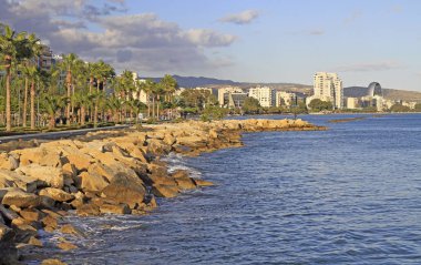 Deniz açık promenade City Limasol