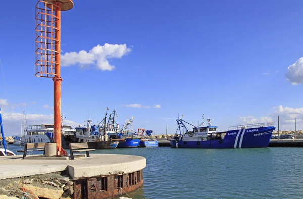 Vy över Limassol gamla hamnen — Stockfoto