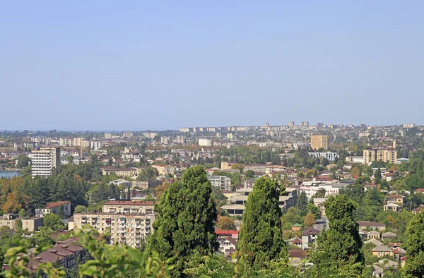 Cityscape of Sukhumi - the main city of Abkhazia — Stock Photo, Image