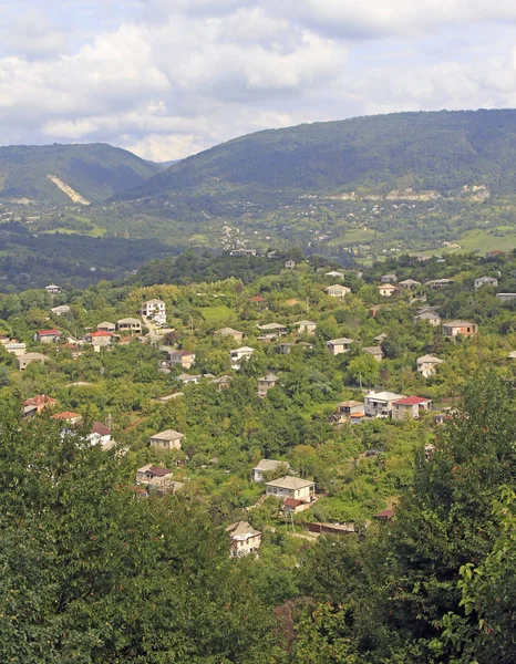 Міський пейзаж Сухумі - основні міста Абхазії — стокове фото