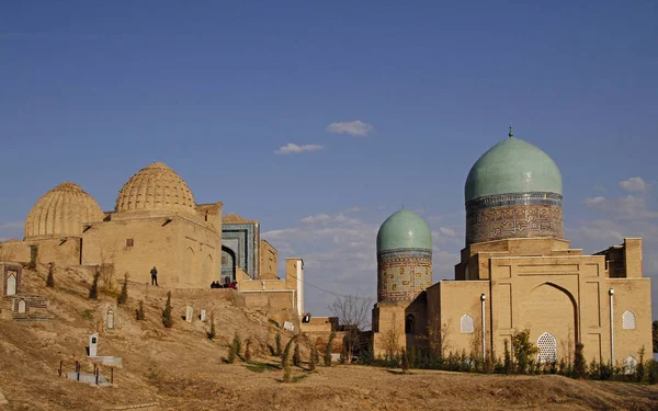 The historical necropolis of Shakhi Zinda in Samarkand, Uzbekistan — Stockfoto