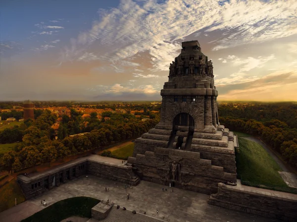 Monument de la bataille des nations à Leipzig, Allemagne — Photo