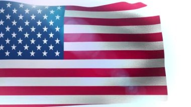 Bize 48 yıldız bayrak Amerika sallayarak ABD video animasyon