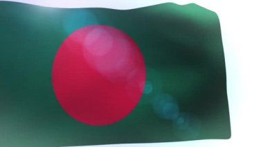 Bangladeş bayrağı sallayarak dalga
