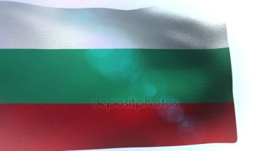Bulgaristan bayrağı sallayarak dalga