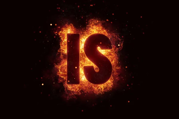 È terrore terrorismo incendio incendio fiamma testo sta esplodendo — Foto Stock