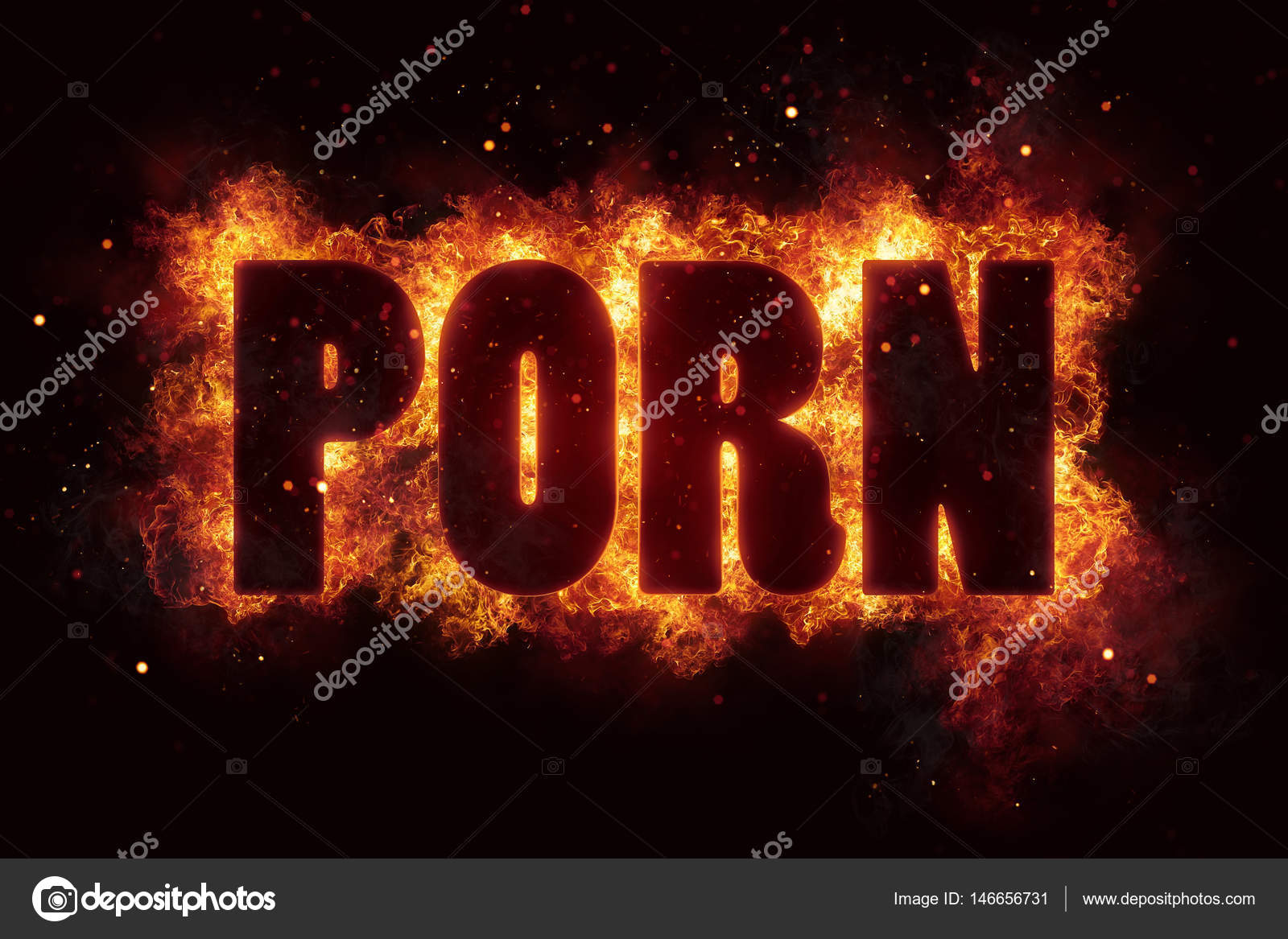 Xxx Sex In The Flame - Porn sex adult xxx text on fire flames explosion burning Stock Photo by  Â©artefacti 146656731