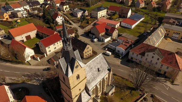 Rositz Altenburg luchtfoto bekijken oude stad Duitsland — Stockfoto