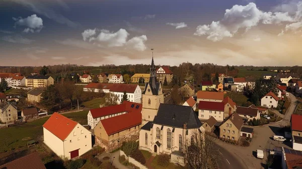 Rositz Altenburg vista aerea città vecchia Germania — Foto Stock