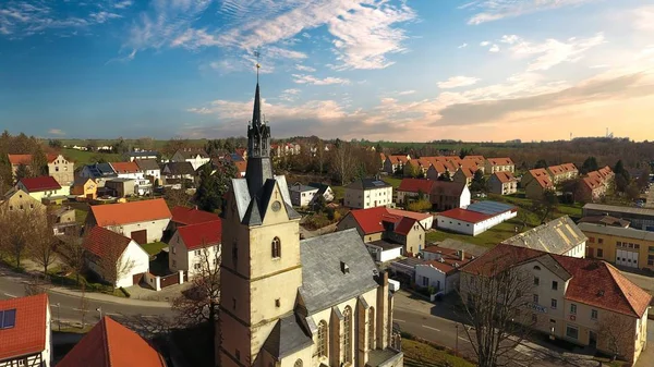 Rositz Altenburg vue aérienne vieille ville Allemagne — Photo