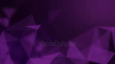 Parlak mor zemin üzerine soyut bağlı üçgenler. Teknoloji kavramı