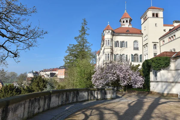 Waldenburg Sajonia primavera ciudad arquitectura — Foto de Stock