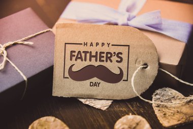 Mutlu Babalar günü mektup mevcut hediye hipster vintage adam