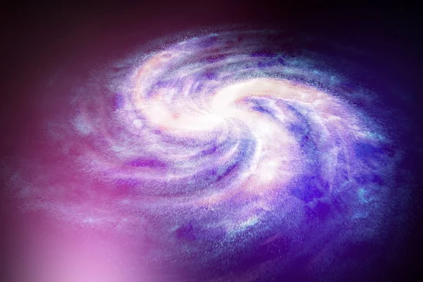 螺旋星系宇宙 neblua 天空天文学紫蓝色 — 图库照片